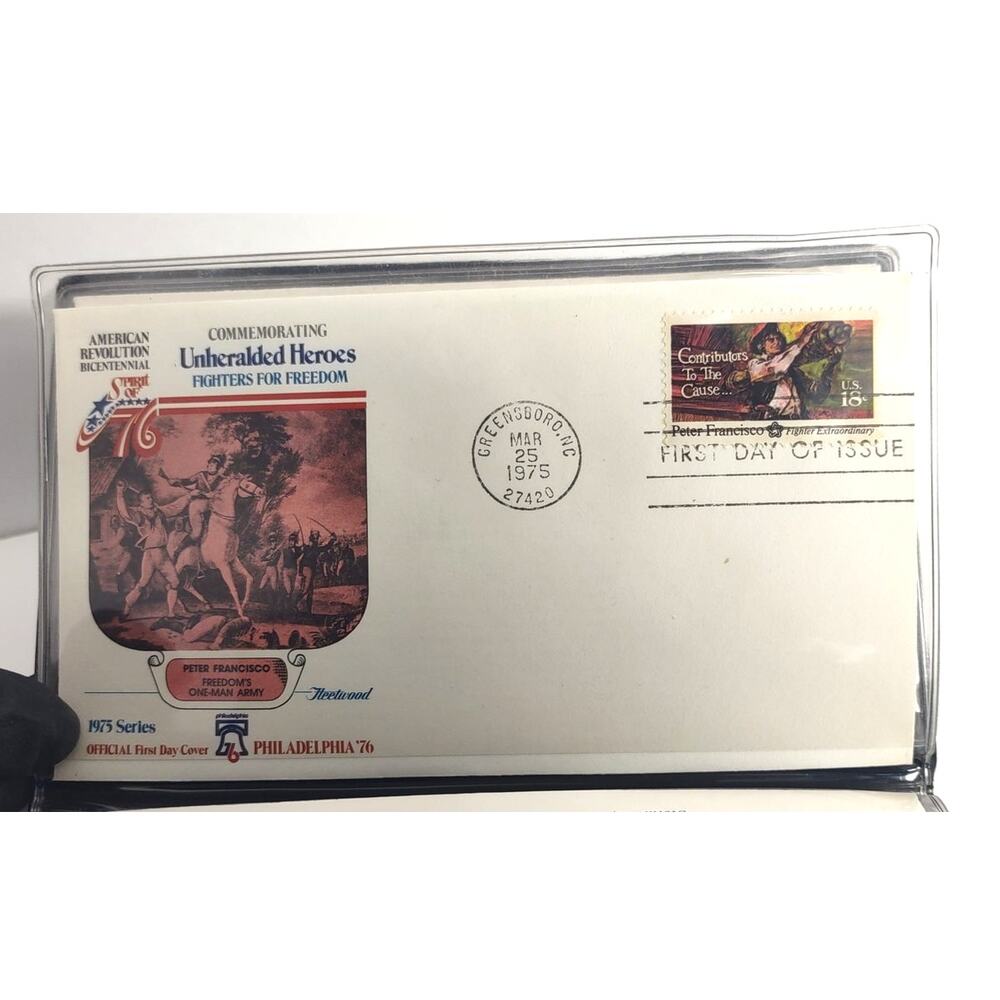 Fleetwood Unheralded Heroes Spirit Of 76 First Day Covers Stamp Collection VNT